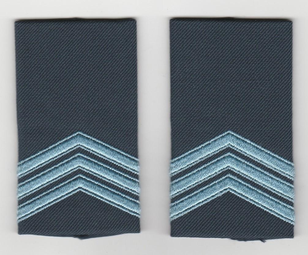 Set rang Sergeant KLu, Kon Luchtmacht (grijsblauw), Verzenden, Luchtmacht, Nederland, Embleem of Badge