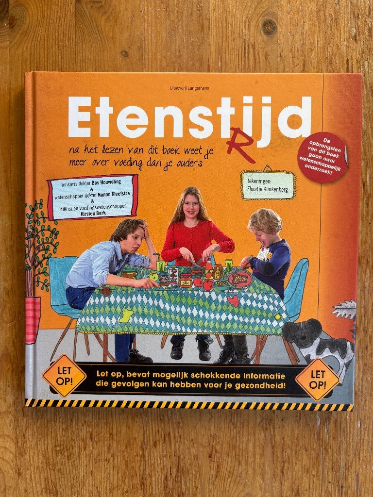 Etenstijd,  door huisarts Bas Houweling en anderen, Ophalen of Verzenden, Zo goed als nieuw