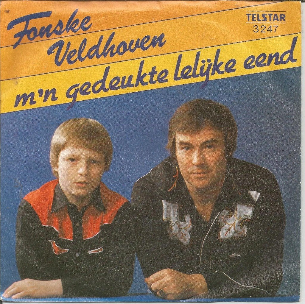 VERKOCHT Fonske & Gerrit Veldhoven – 'n Kind Zoals Zij, Cd's en Dvd's, Fotohoes, 7 inch, Ophalen of Verzenden, Zo goed als nieuw