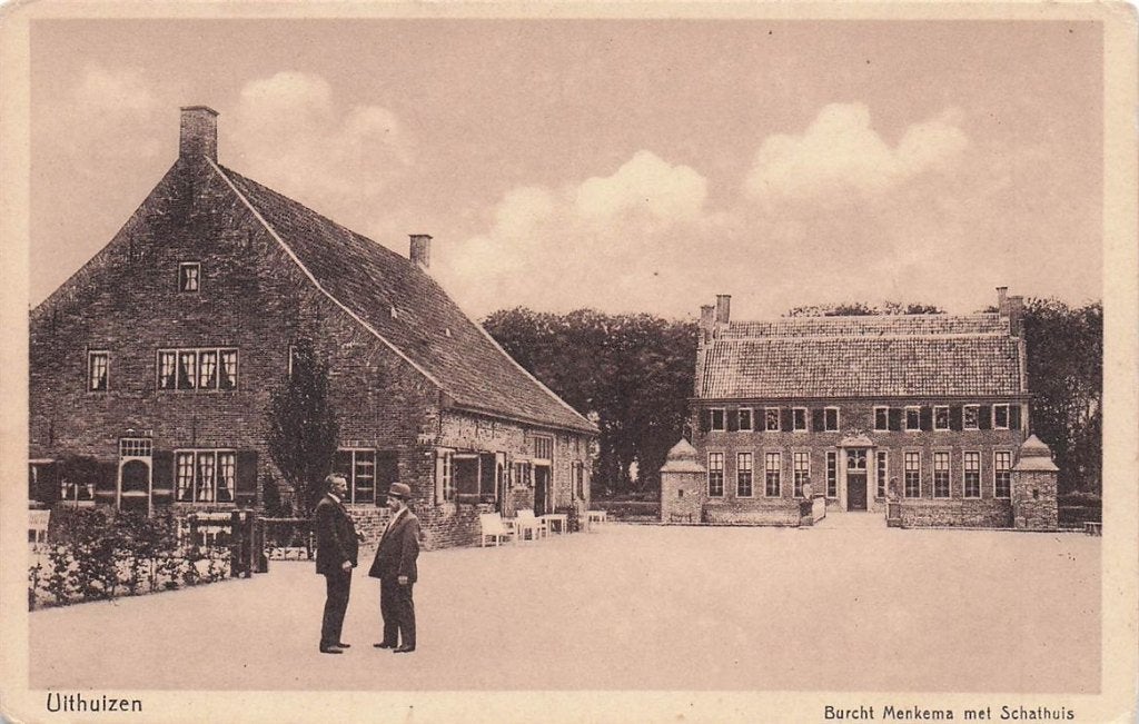 702-169-017 Uithuizen Burcht Menkema Met Schathuis, Verzenden, Voor 1920, Groningen