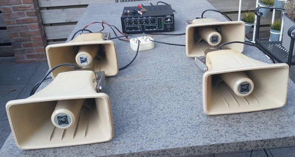 Audio versterker met luidsprekers., Audio, Tv en Foto, Minder dan 60 watt, Ophalen, Overige merken, Gebruikt