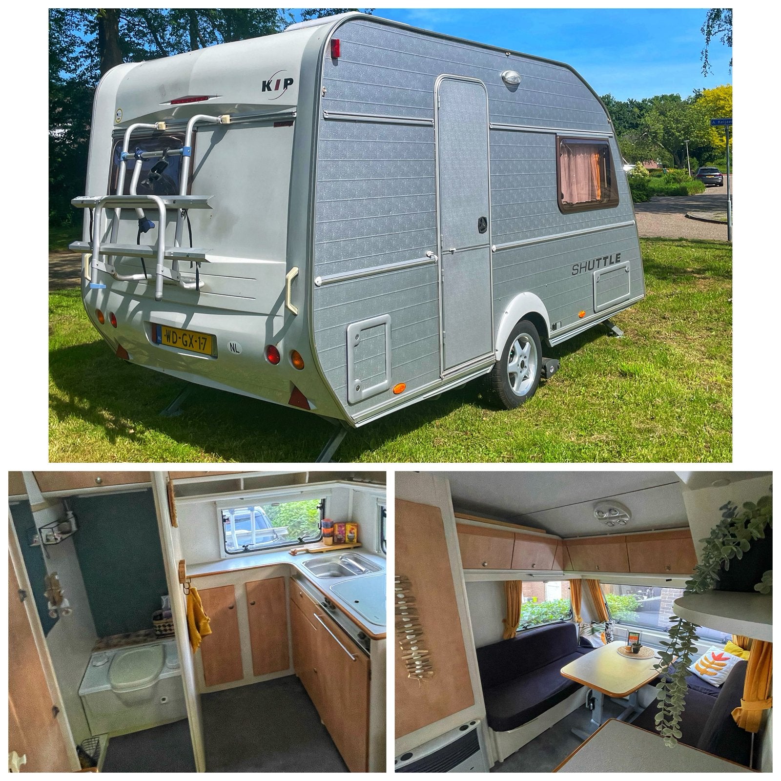 Moderne Kip Shuttle 38V + mover | lichtgewicht | bj 2001, Caravans en Kamperen, Caravans, Rondzit, Kip, Tot en met 2, 750 - 1000 kg