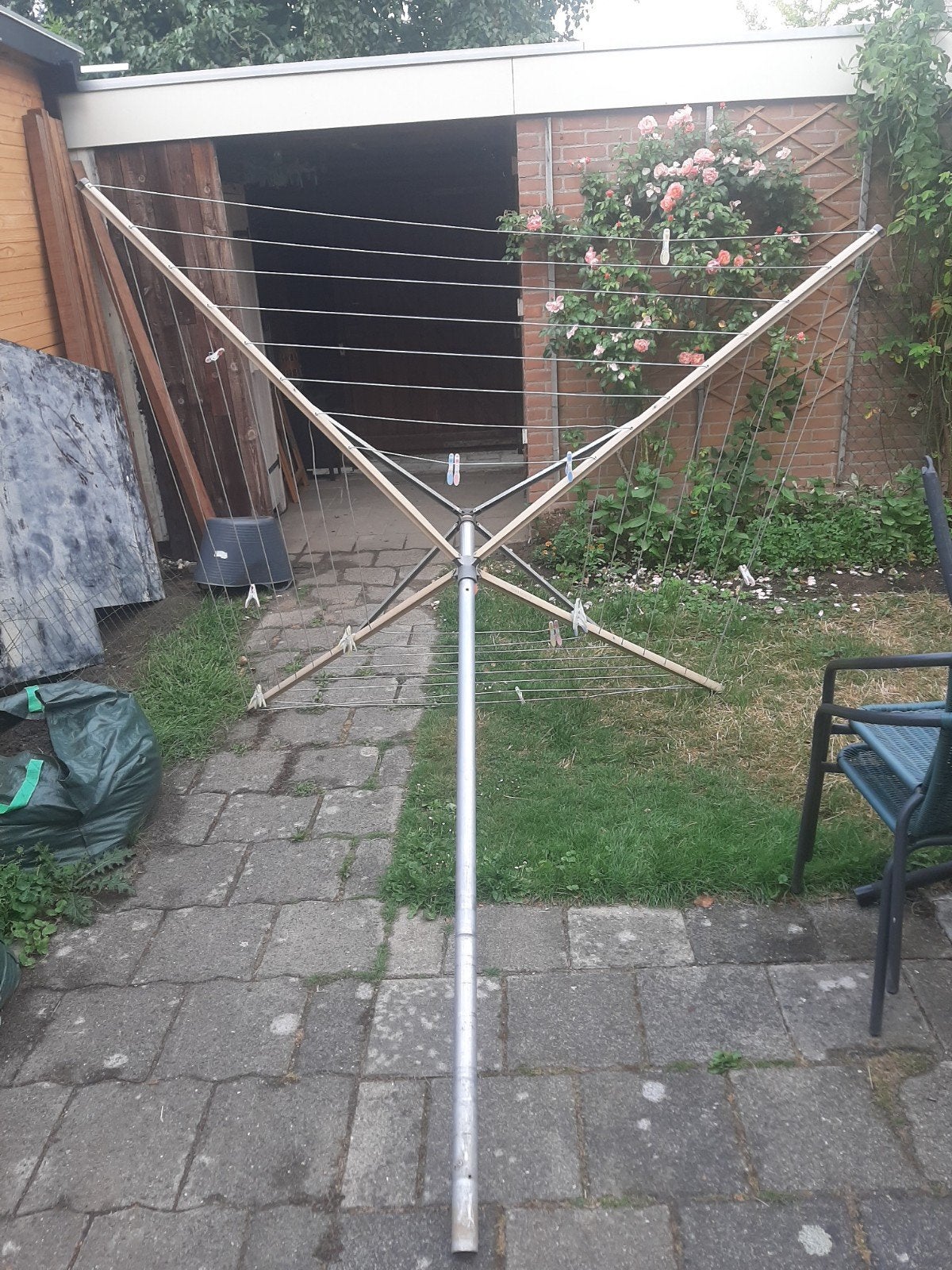 Brabantia droogmolen in nette staat, Tuin en Terras, Ophalen, Gebruikt, Droogmolen