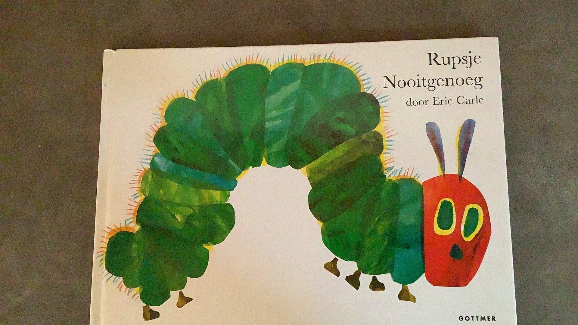 Kinder boek rupsje  nooitgenoeg, Ophalen of Verzenden, Zo goed als nieuw