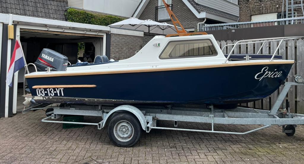 Motorboot, Watersport en Boten, Sloepen, Gebruikt, Overige typen, Afdekzeil, Anker, Antifouling, Elektrische start, Kussenset
