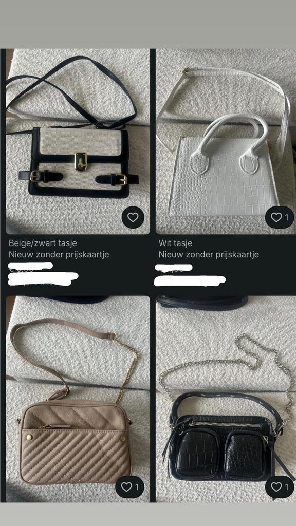 Tasjes 4x, Ophalen of Verzenden, Zo goed als nieuw, Overige kleuren