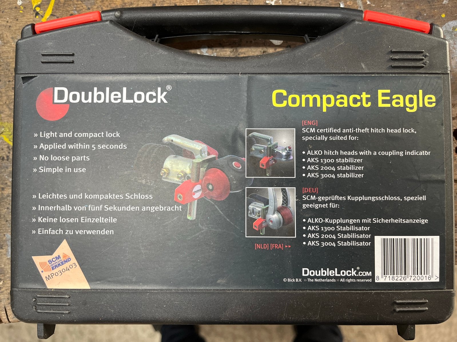 Disselslot DoubleLock Compact Eagle, Auto diversen, Anti-diefstal, Gebruikt, Ophalen of Verzenden