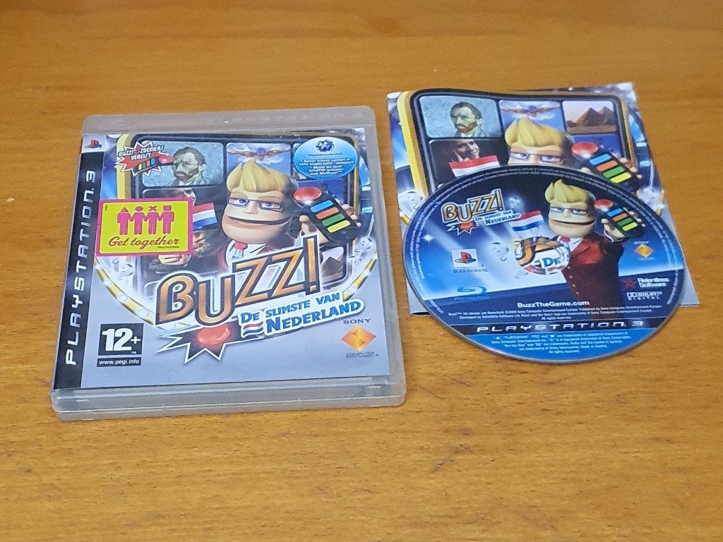 PS3 | Buzz De Slimste van Nederland, Spelcomputers en Games, Puzzel en Educatief, Gebruikt, Ophalen of Verzenden, 3 spelers of meer