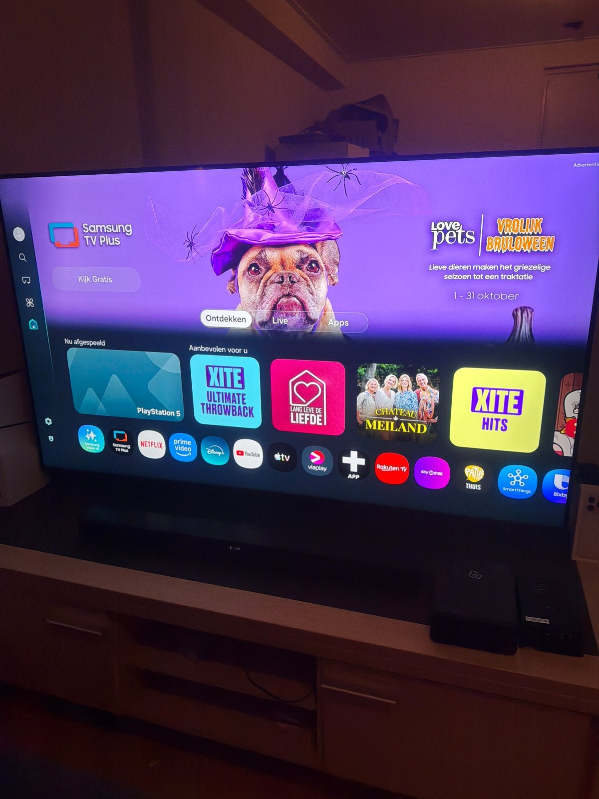 Samsung 65 inch Neo QLED Smart TV, Ophalen, QLED, Zo goed als nieuw, 100 Hz