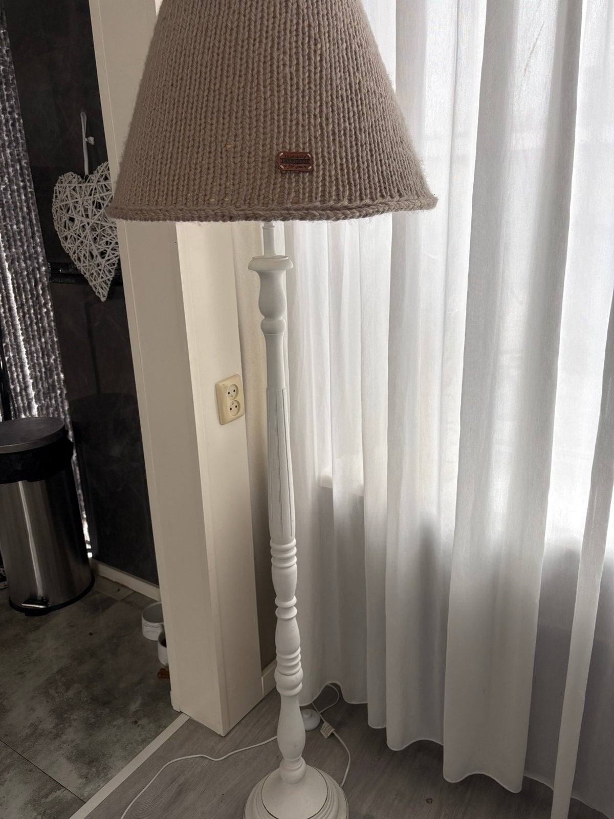 Landelijke staande lamp, Huis en Inrichting, Lampen | Vloerlampen, Ophalen, Zo goed als nieuw, 150 tot 200 cm