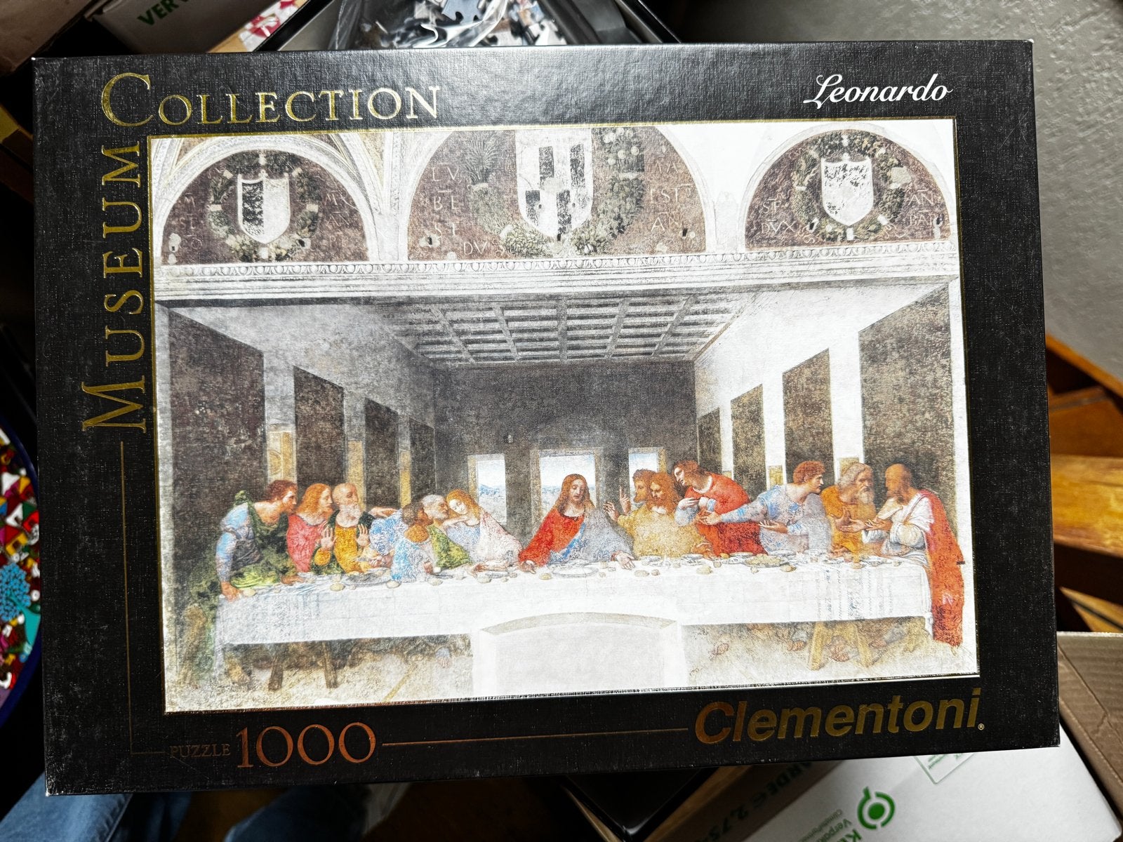 4 Clementoni Museum Collectie Puzzels - van 1000 stukjes, Ophalen of Verzenden, 500 t/m 1500 stukjes, Gebruikt, Legpuzzel