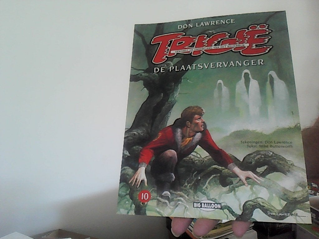 trigie nr 10 de plaats vervanger uitgave big balloon uit1995, Boeken, Eén stripboek, Ophalen of Verzenden, Zo goed als nieuw
