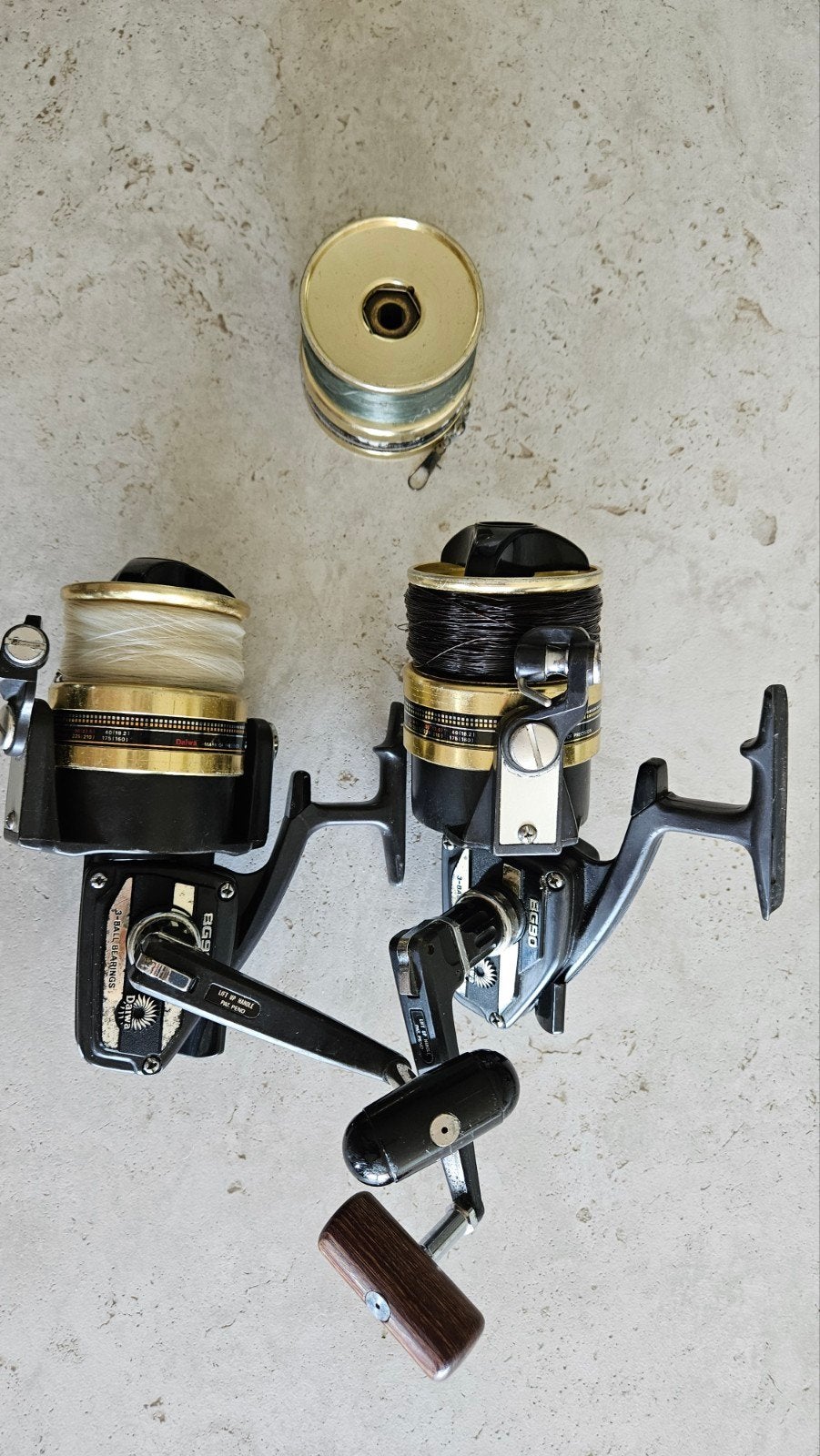 Daiwa BG 90 zeevis molen, vintage maar sterk., Watersport en Boten, Ophalen of Verzenden, Gebruikt, Molen