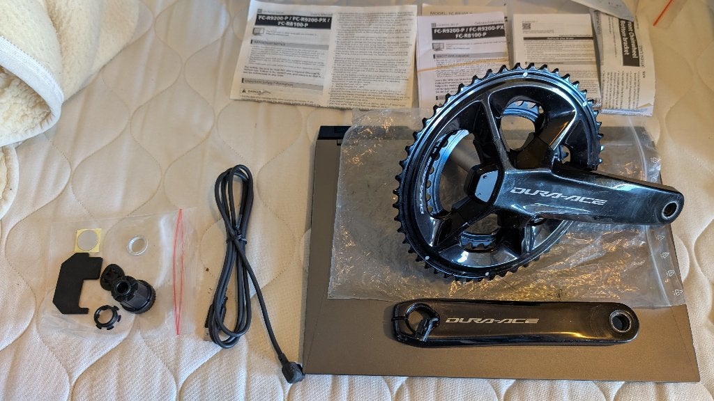 Shimano Dura Ace 9200 FC-R9200P powermeter crankstel, Fietsen en Brommers, Fietsonderdelen, Crankstel of Pedalen, Ophalen of Verzenden