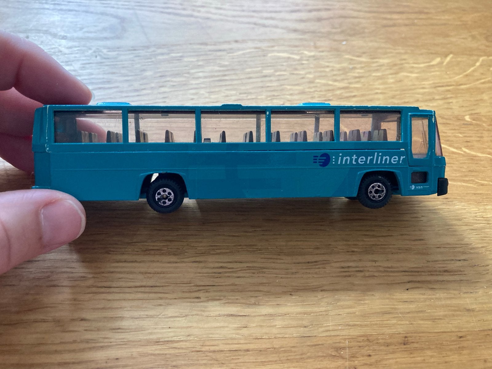 Vintage Interliner Bus Model - Schaal 1:87, Ophalen of Verzenden, Gebruikt, Bus of Vrachtwagen, Overige merken