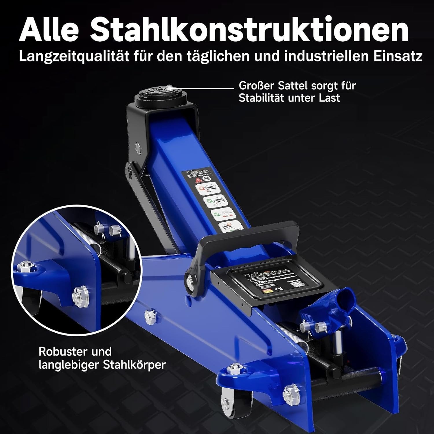 Walter Stahl 3T krik extra laag en snel heffen, Ophalen of Verzenden, Nieuw, Hydraulisch, Garagekrik