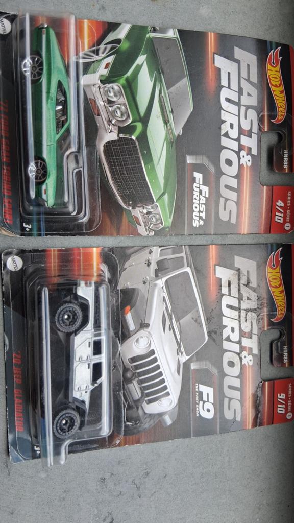 Hotwheels fast & furious jeep en ford, Ophalen of Verzenden, Nieuw, Auto, Overige merken
