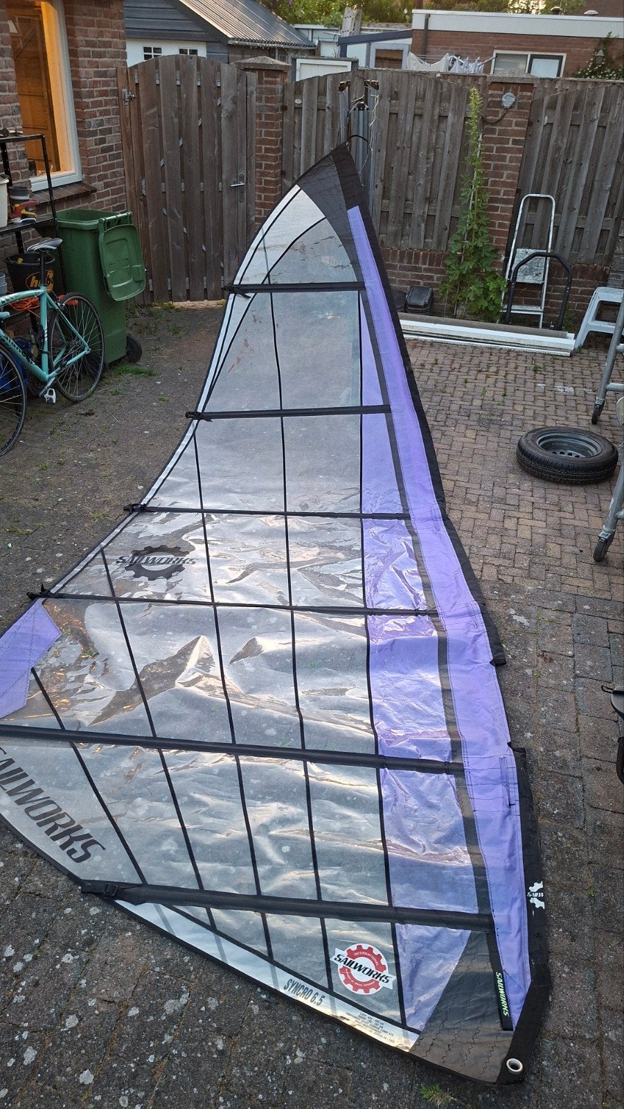 Sailworks Syncro 6.5 Windsurfzeil, Watersport en Boten, Windsurfen, 6.5 m² tot 8 m², Zeil, Ophalen, Overige merken