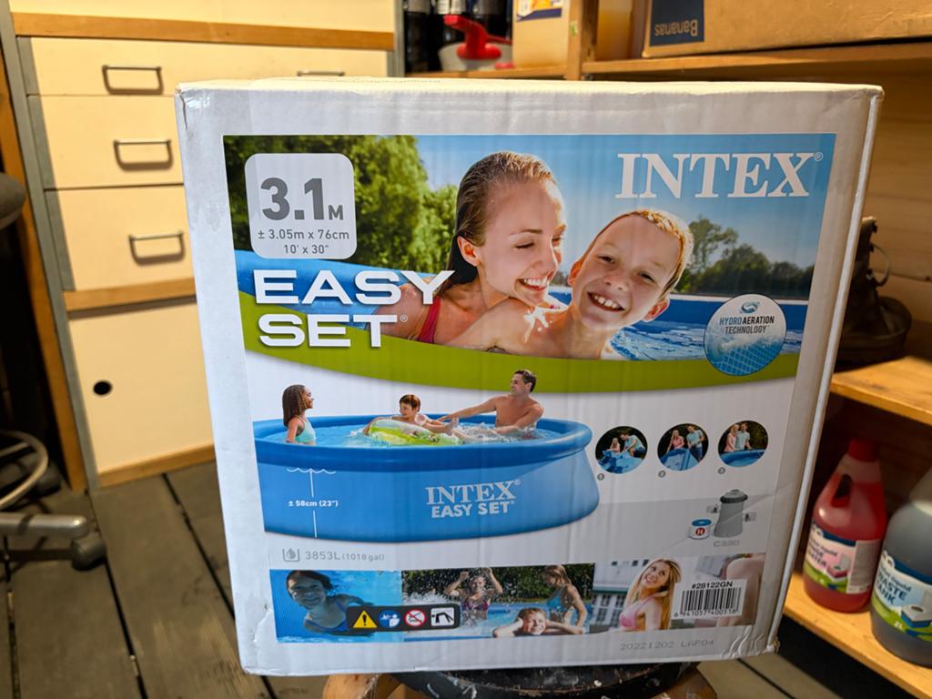 Intex Easy Set Zwembad 3.05m x 76cm met filterpomp, Minder dan 80 cm, Rond, Ophalen of Verzenden, Opzetzwembad