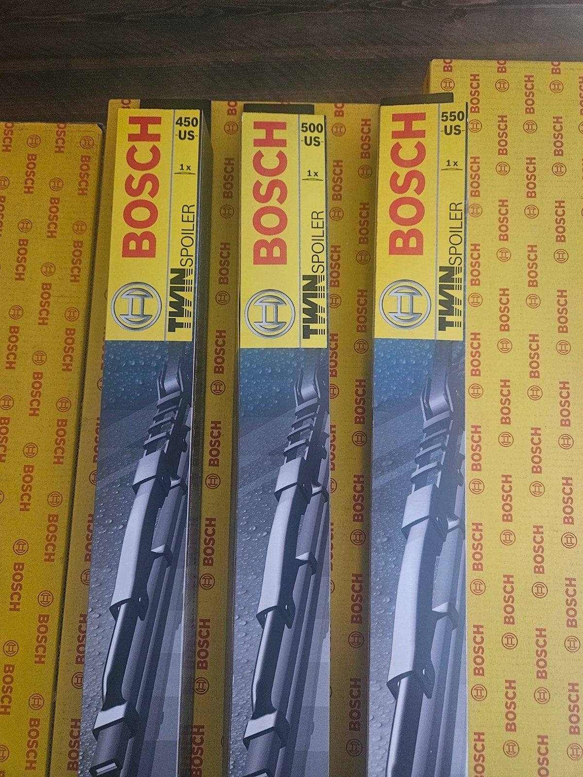 Nieuw! Bosch 450 , 500 , 550US twinspoiler ruitenwissers, Ophalen of Verzenden, Nieuw