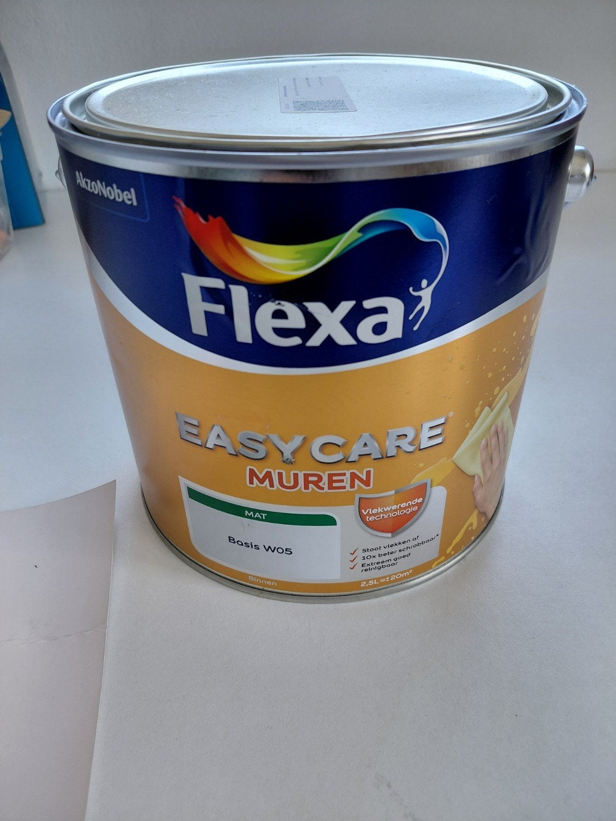 2 potten Flexa Easycare Muurverf Mat - Kleur IG KH K-372, Ophalen, Nieuw, Overige typen