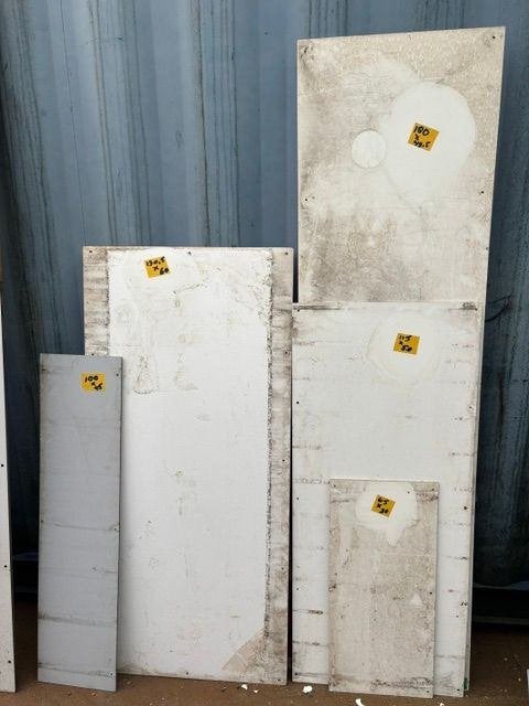 trespa div. stukken gebruikt, Ophalen, Gebruikt, Minder dan 20 mm