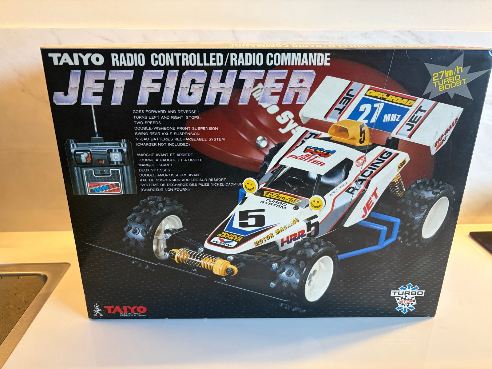 Taiyo Jet Fighter RC Auto - Vintage Off-Road Buggy, Elektro, Verzenden, Auto offroad, Zo goed als nieuw