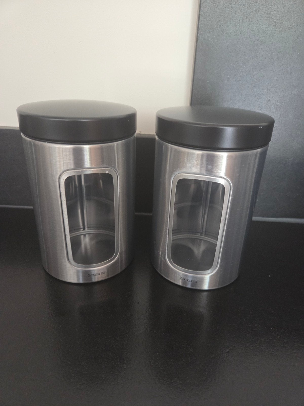 Voorraadpotten Brabantia - Set van 2, Voorraadpot, Ophalen, Gebruikt, Brabantia