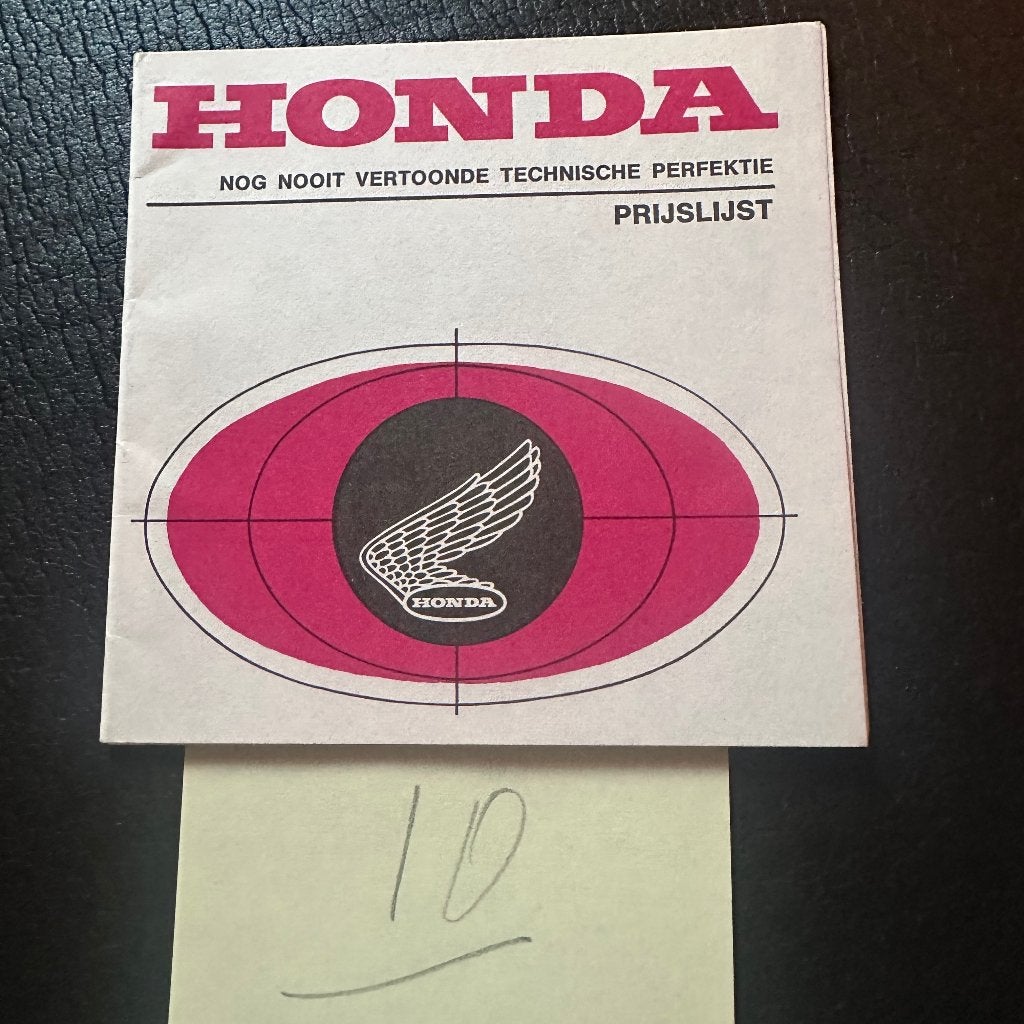 #10) HONDA - 1966 - Motor Bromfiets Folder, Boeken, Verzenden, Gelezen, Folder