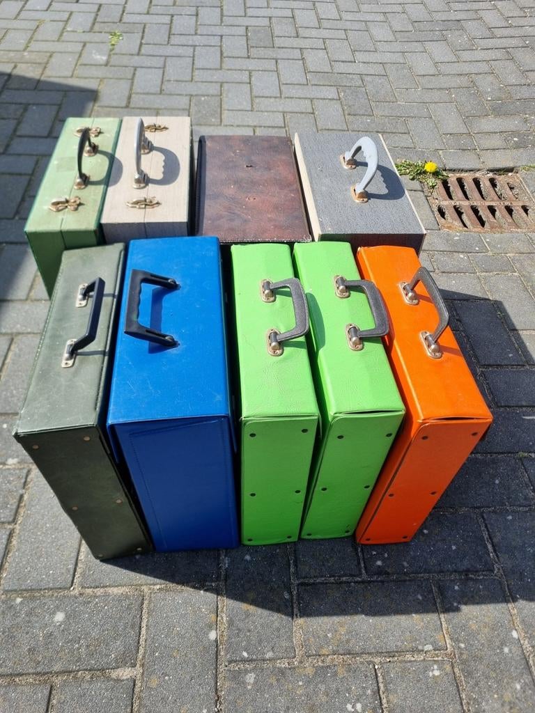Diverse platenkoffers tbv elpees, Cd's en Dvd's, Vinyl | Overige Vinyl, Ophalen of Verzenden, Gebruikt, Overige formaten
