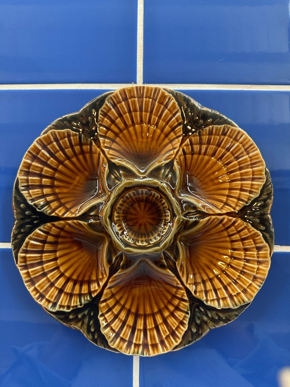 Sarreguemines vier oesterborden, Ophalen of Verzenden