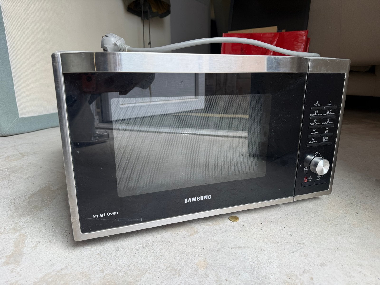 Samsung Smart Oven Combimagnetron - Zilver/Zwart, Combimagnetron, Gebruikt, Grill, Ophalen of Verzenden