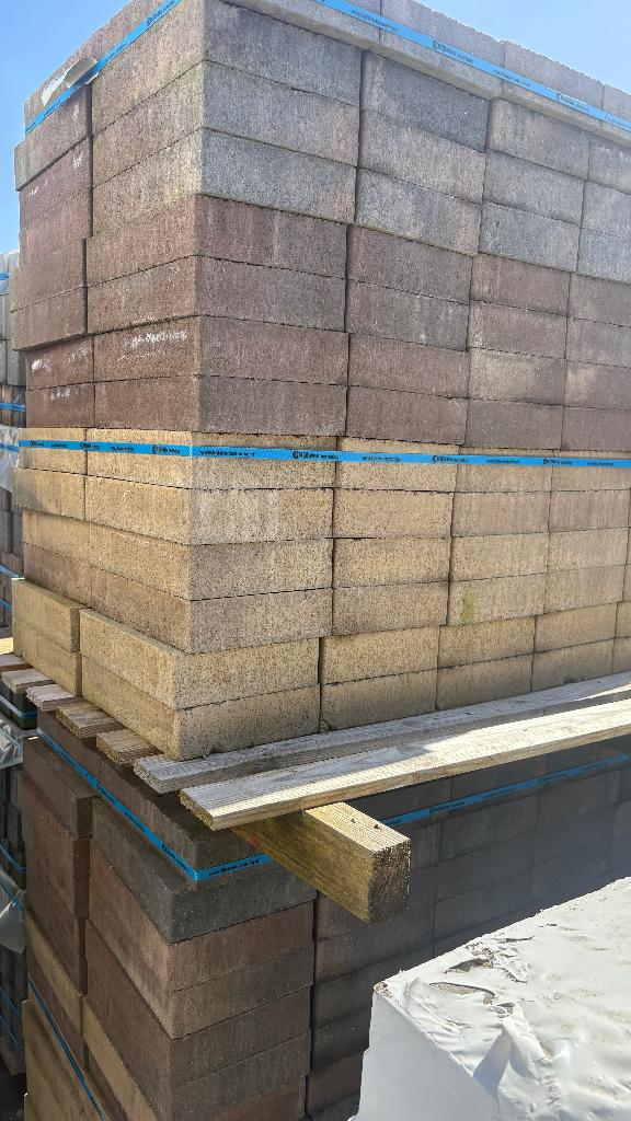 strackstone mis kleur 20x30 20m2, Tuin en Terras, Tegels en Klinkers, Klinkers, Ophalen of Verzenden, Zo goed als nieuw, 10 m² of meer