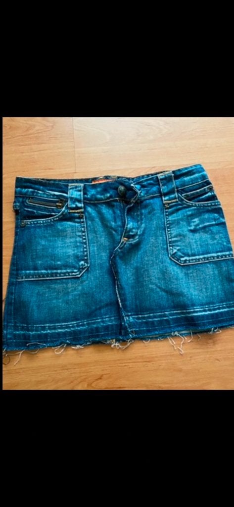 Spijkerrok kort blauw maat S: ZGAN, Blauw, Ophalen of Verzenden, Zo goed als nieuw, Maat 36 (S)