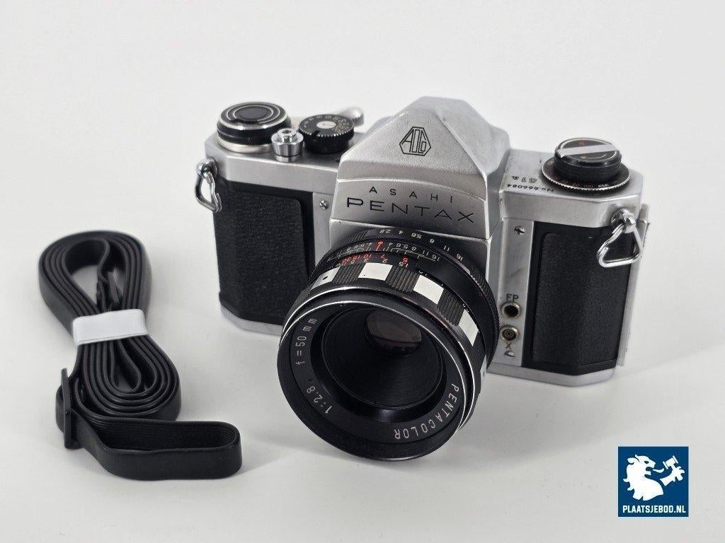 Pentax Asahi S1A w/ Pentacolor 50mm. Lens 1:2.8, Audio, Tv en Foto, Fotocamera's Analoog, Ophalen of Verzenden, Gebruikt, Spiegelreflex