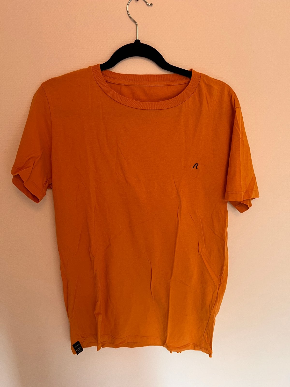 Oranje T-shirt met korte mouwen - Maat M, Kleding | Heren, Ophalen, Gedragen, Maat 48/50 (M), Oranje