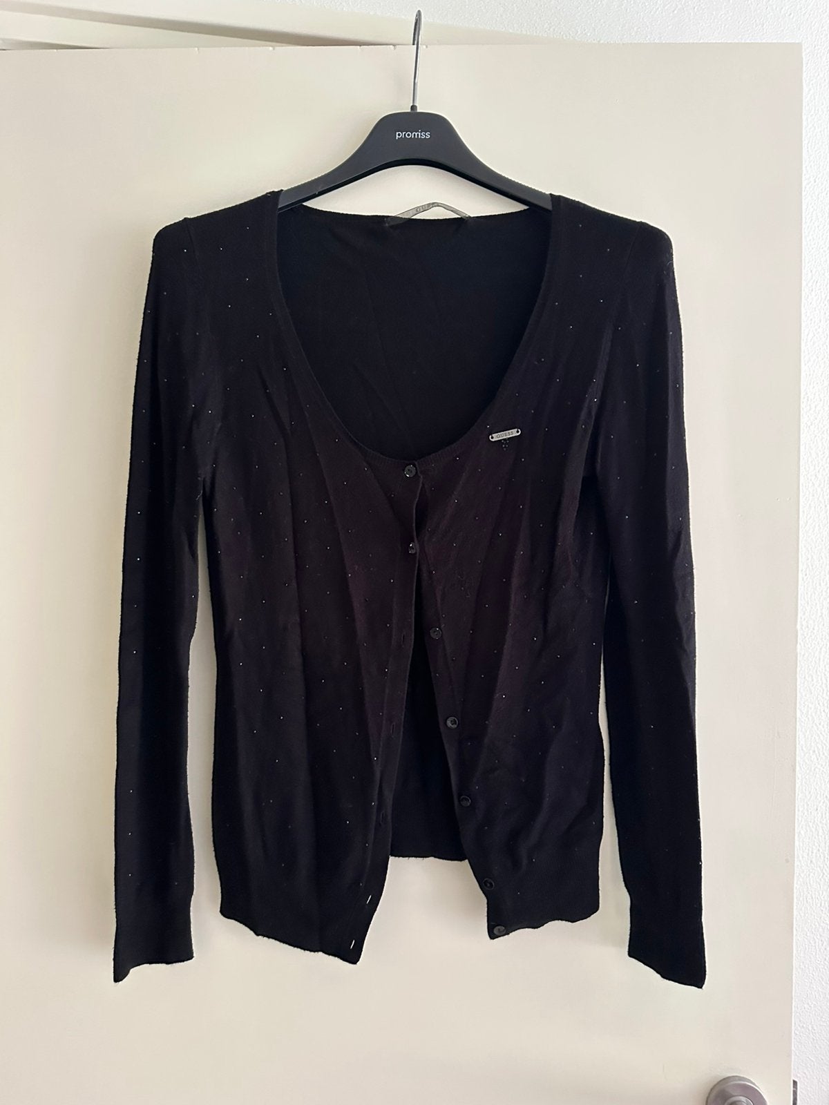 Origineel Guess zwart glitter vestje Guess - maat M, Kleding | Dames, Ophalen of Verzenden, Zo goed als nieuw, Maat 38/40 (M)