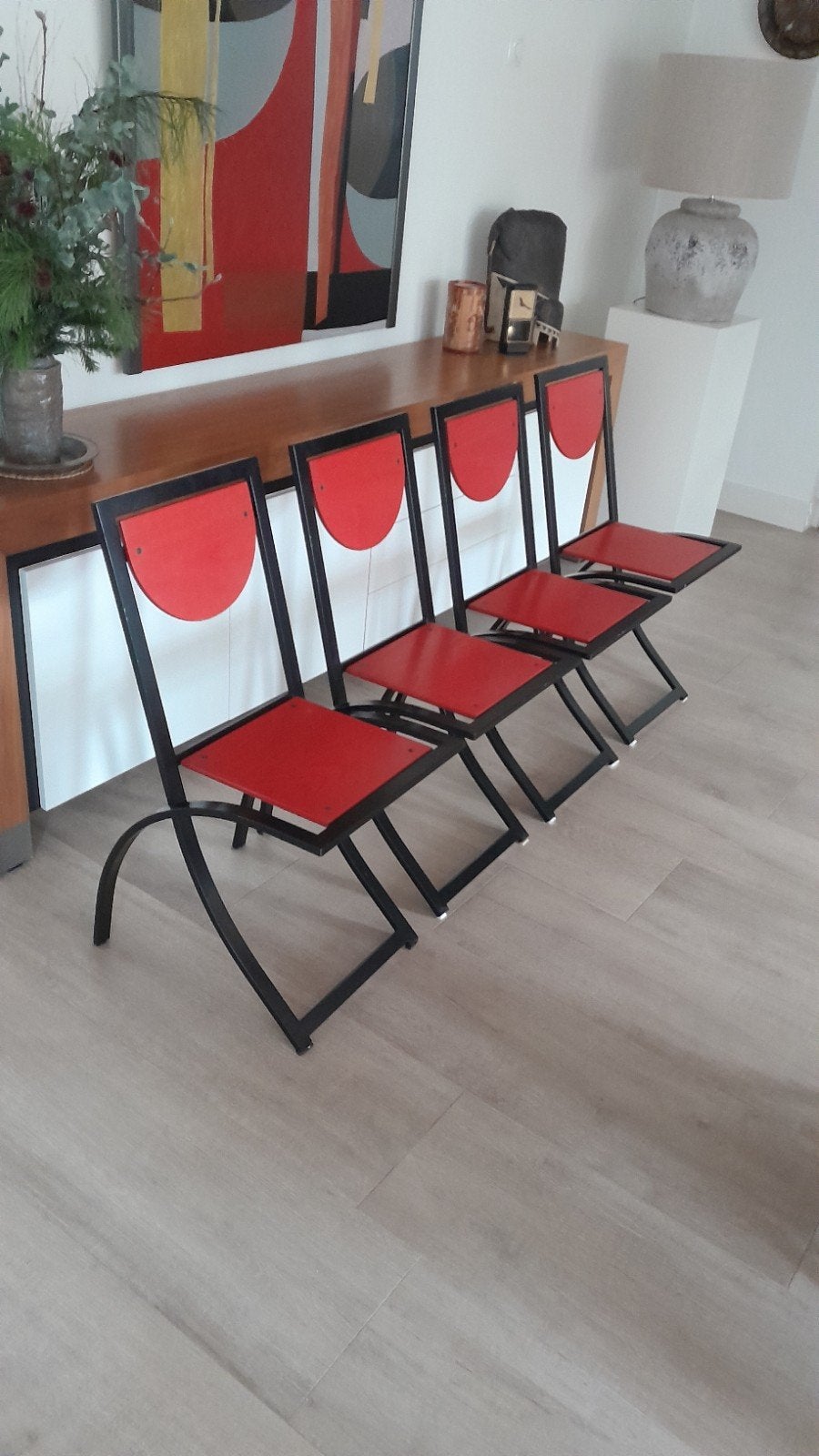 4x Sinus Stoelen van Karl Friedrich Förster, Ophalen, Gebruikt, Vier, Hout