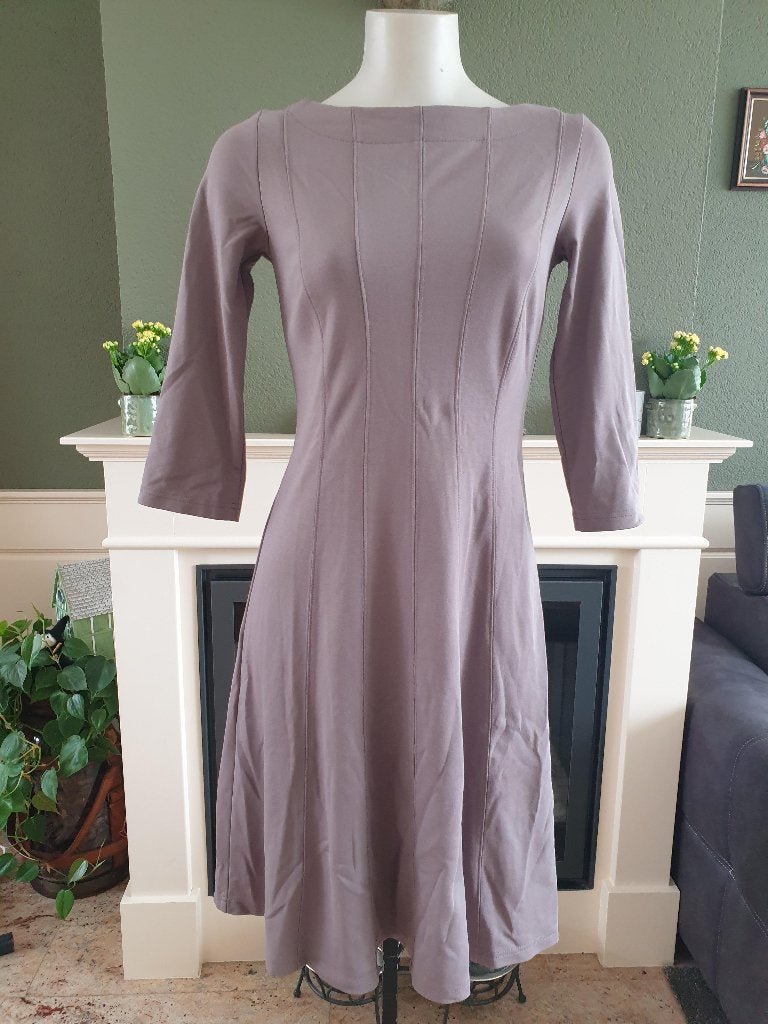 Bodyflirt mooie grijze jurk mt S 36, Verzenden, Zo goed als nieuw, Knielengte, Maat 36 (S)