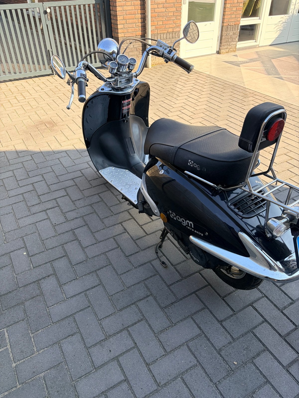 AGM Retro Scooter - Zwart, Goed Onderhouden, Ophalen, Gebruikt, Maximaal 45 km/u, Benzine