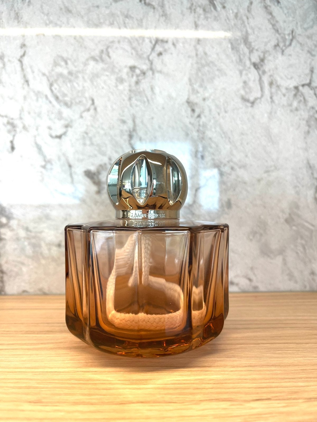 Lampe berger oud roze met silver perfecte staat nieuwe lont, Ophalen of Verzenden, Nieuw