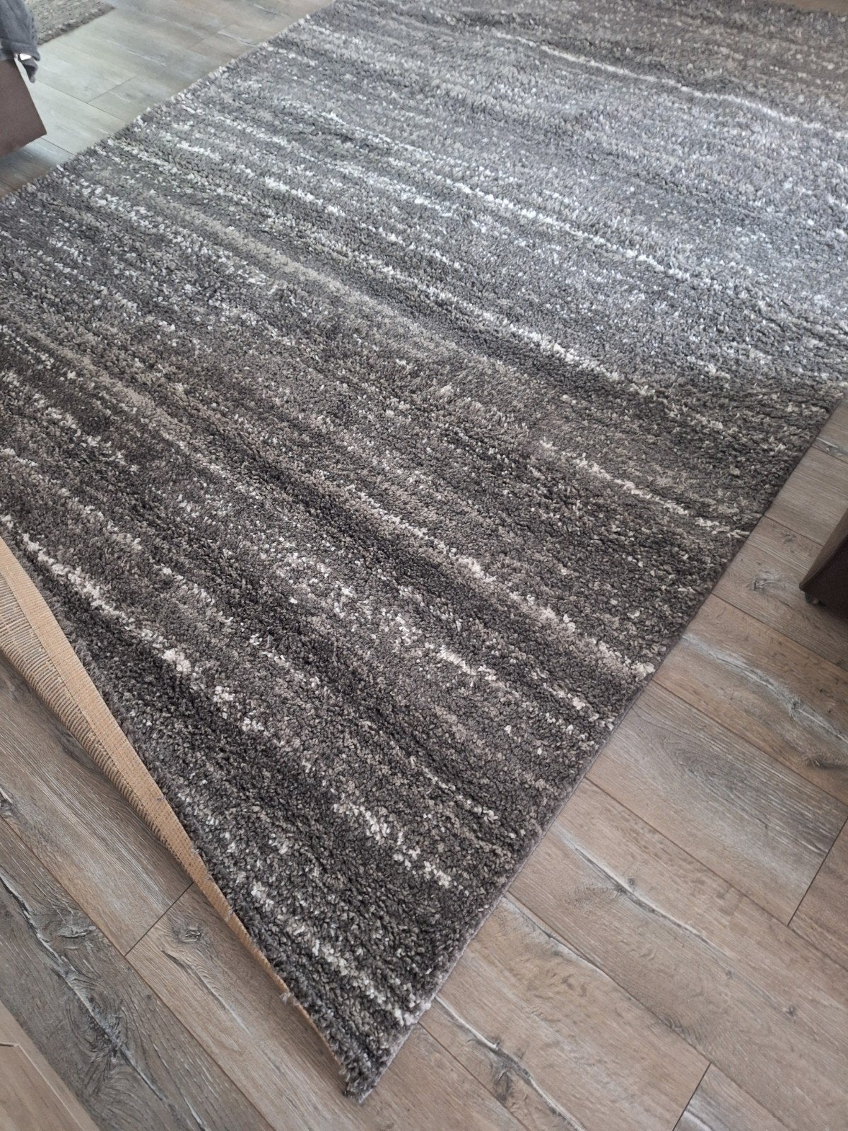 Modern grijs vloerkleed zgan, 200 cm of meer, Ophalen of Verzenden, Zo goed als nieuw, 200 cm of meer