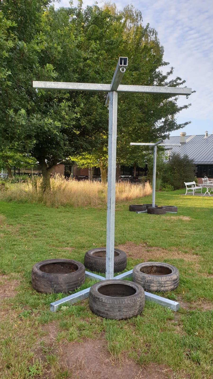 Bokszak standaard / trainingsframe voor 4 bokszakken, Ophalen of Verzenden, Zo goed als nieuw, Benen, Overige typen