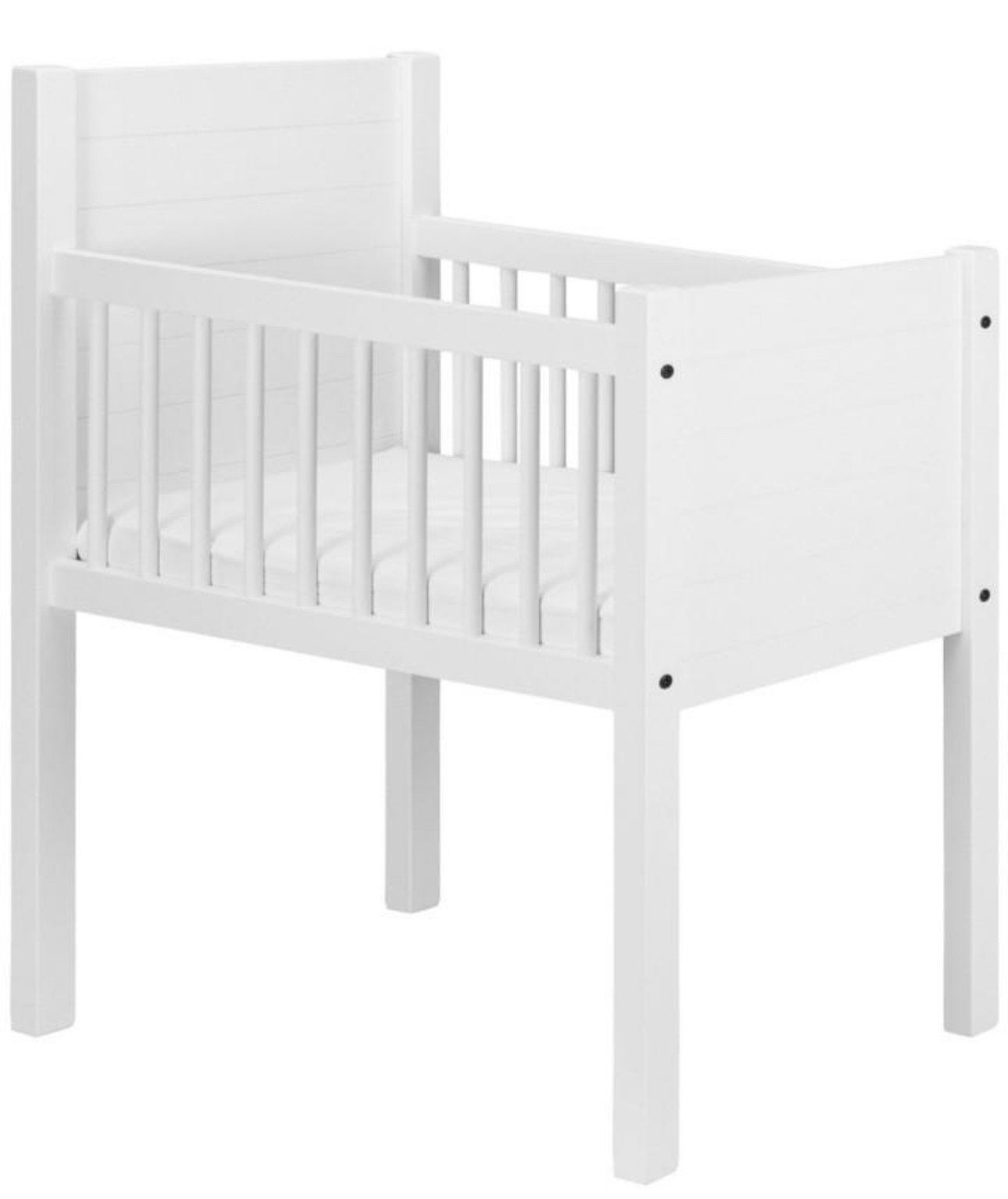 Kidsmill Noa Wieg Mat Wit – Inclusief Matras, Ophalen, Wit, 190 cm of minder, Zo goed als nieuw