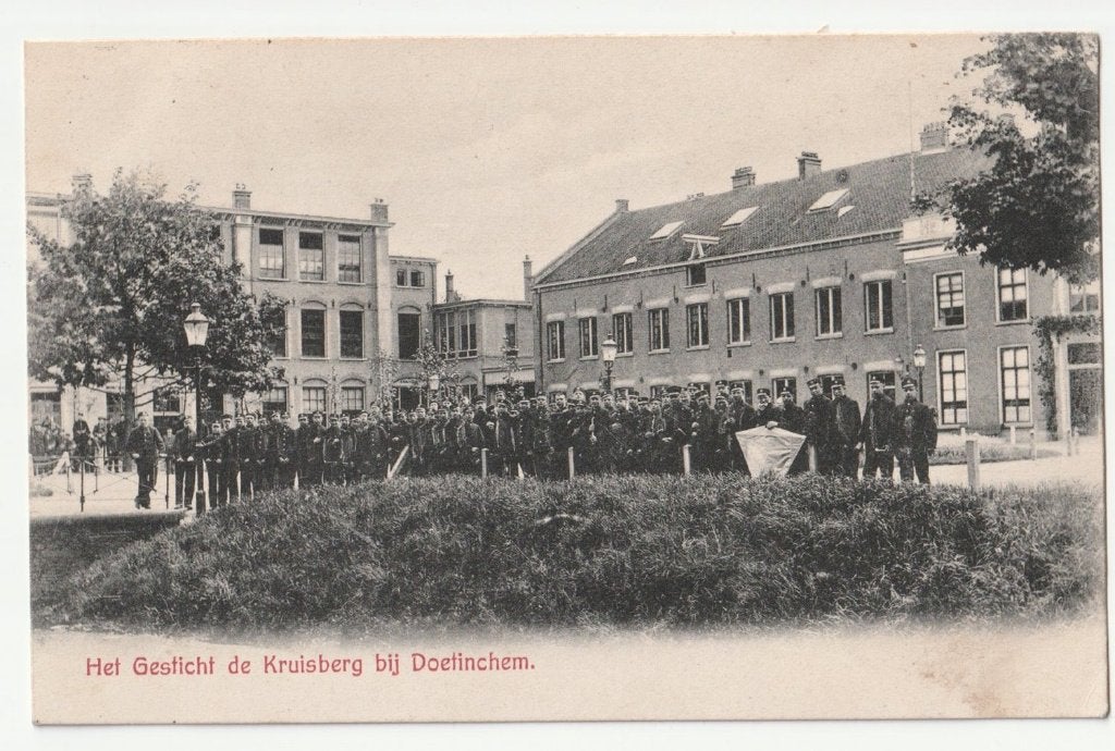 Doetinchem Gesticht Kruisenberg oude ansichtkaart 1909, Verzenden, Voor 1920, Gelopen, Gelderland