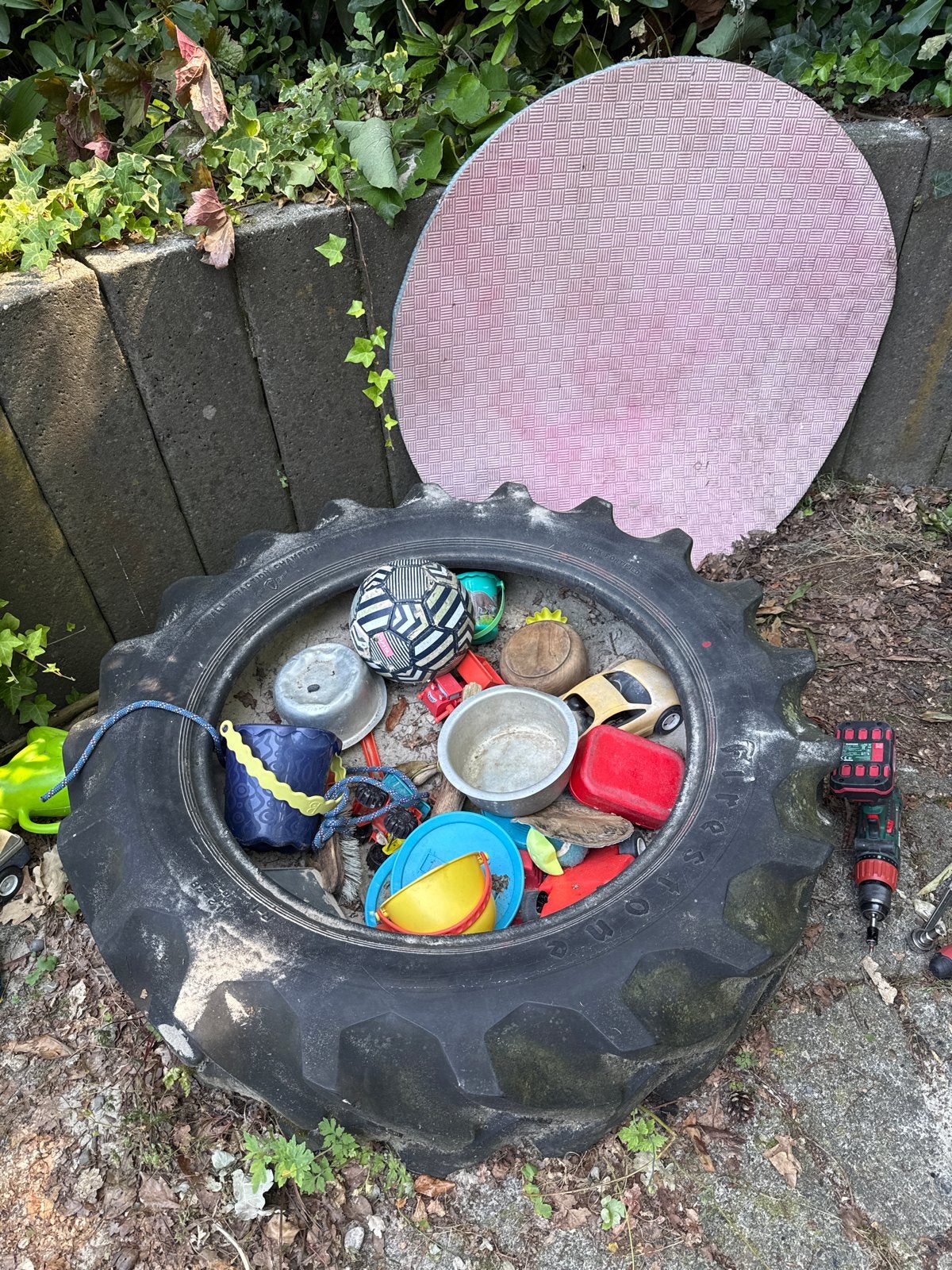 Firestone tractorband - Ideaal voor speelplezier in de tuin!, Ophalen, Gebruikt, Jongen of Meisje