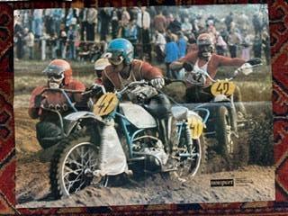 Poster Ural Riders zijspan motocross, Ophalen of Verzenden, Gebruikt, Motoren