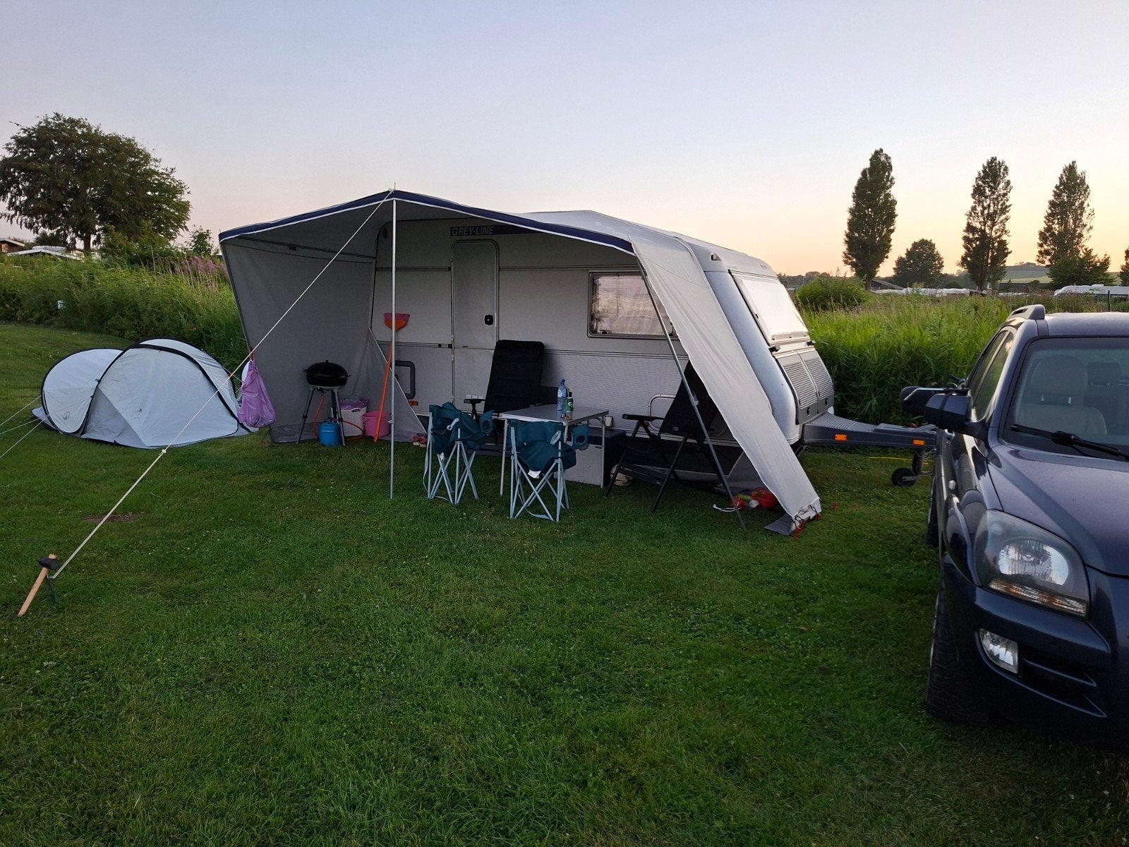Kip Grey-Line KG 41 Solarpower, Caravans en Kamperen, Caravan accessoires, Ophalen