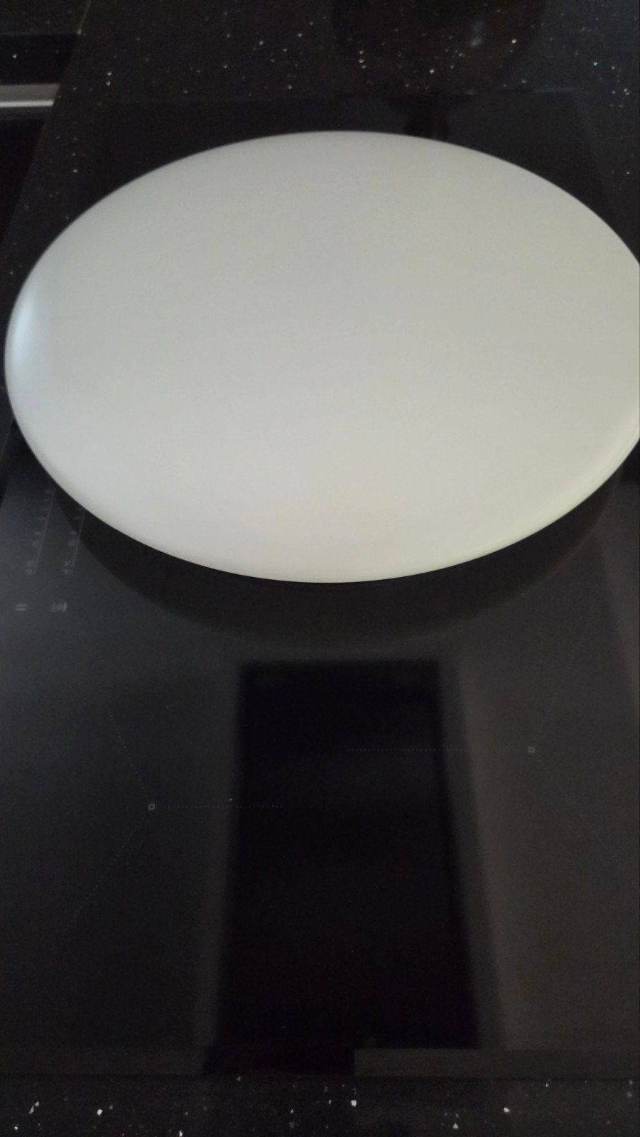 Plafonnière lamp, wit en kleuren op het plafond., Ophalen, Zo goed als nieuw