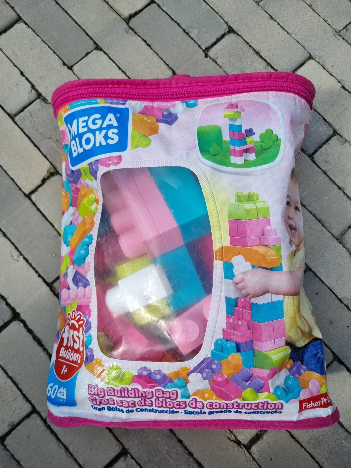 Mega Bloks First Builders Big Building Bag - 60 Stuks, Kinderen en Baby's, Ophalen